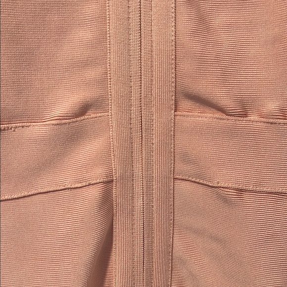 Pink Ruched Halter Midi Dress for Cocktail - Picture 5 of 7